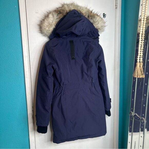 TNA Purple Hooded Parka with Faux Fur Trim - Picture 6 of 9